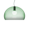 Kartell Fly Medium pendant light, sage green, PMMA, E26