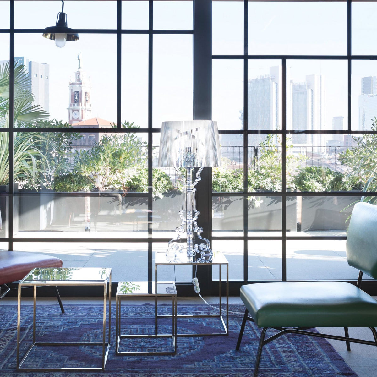 Kartell Bourgie table lamp, clear, polycarbonate, E12