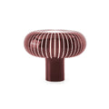Kartell Teresa table lamp, burgundy, Ø 50 cm, PMMA, E26