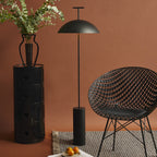 Kartell Geen-A floor lamp, black, steel, height 51.97 inches
