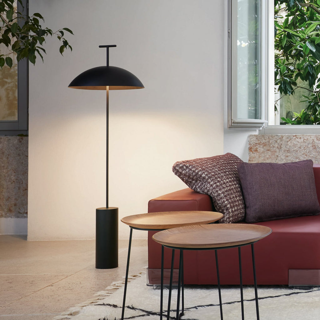 Kartell Geen-A floor lamp, black, steel, height 51.97 inches