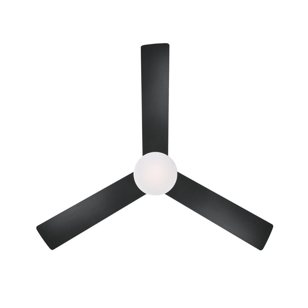 Alta Vista LED ceiling fan, black, 52, with remote control