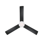 Alta Vista LED ceiling fan, black, 52, with remote control