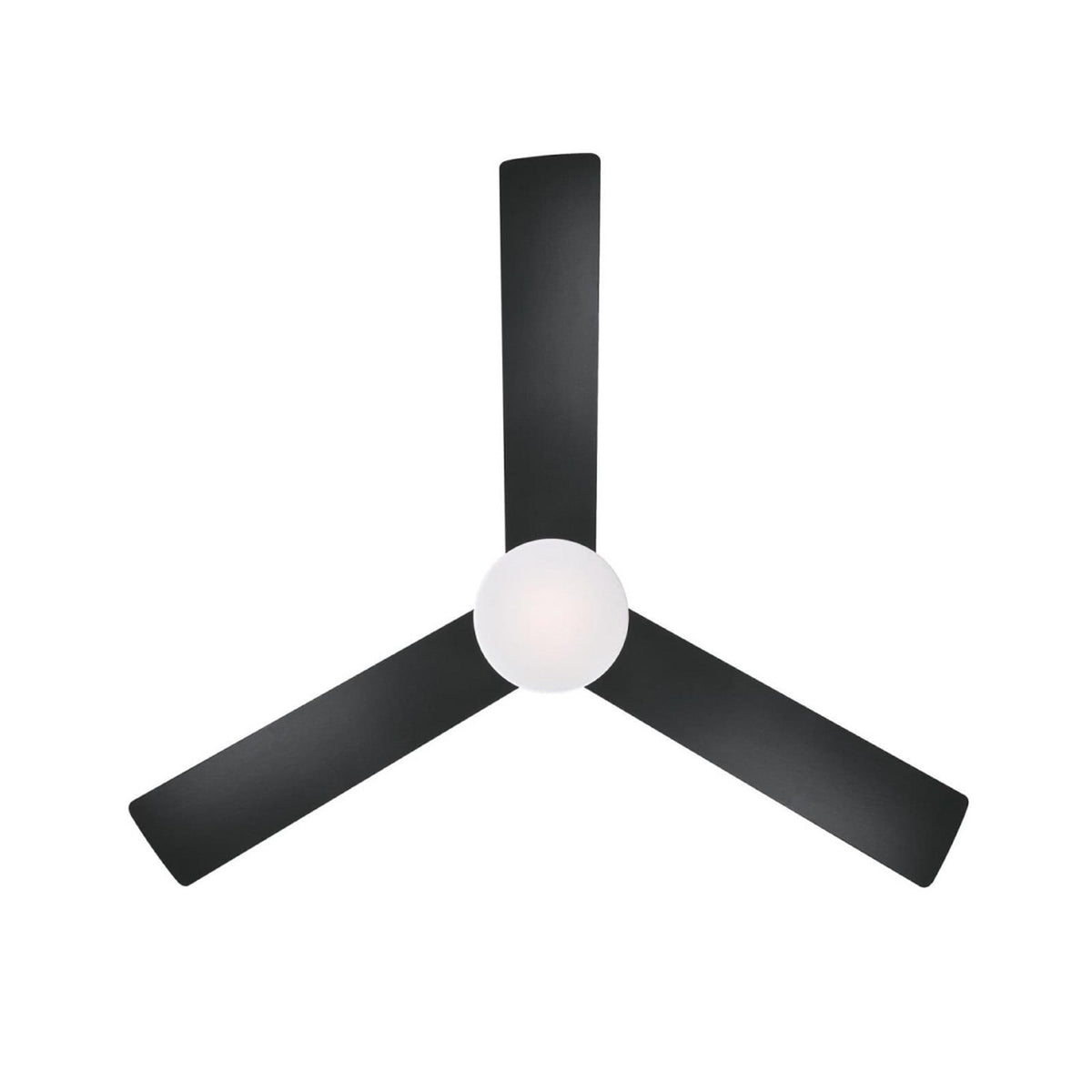 Alta Vista LED ceiling fan, black, 52, with remote control