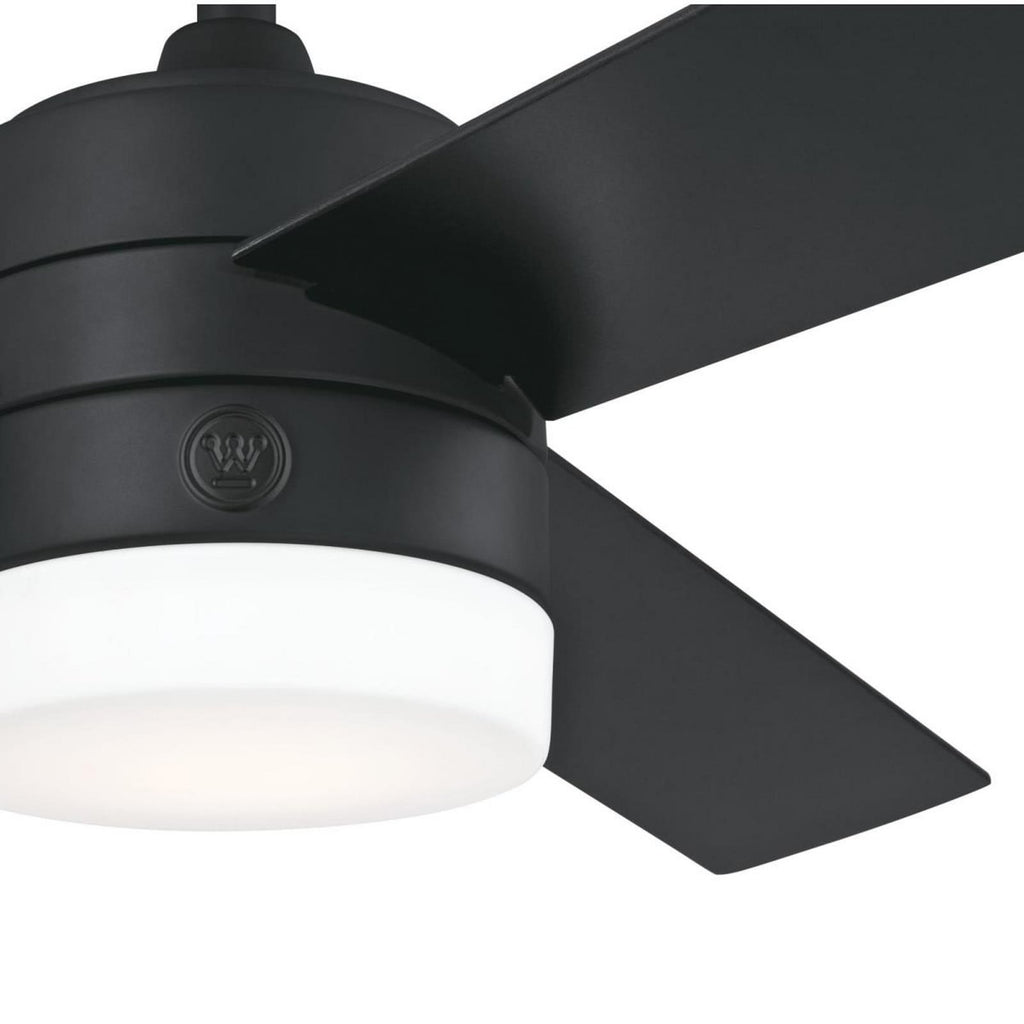 Alta Vista LED ceiling fan, black, 52, with remote control