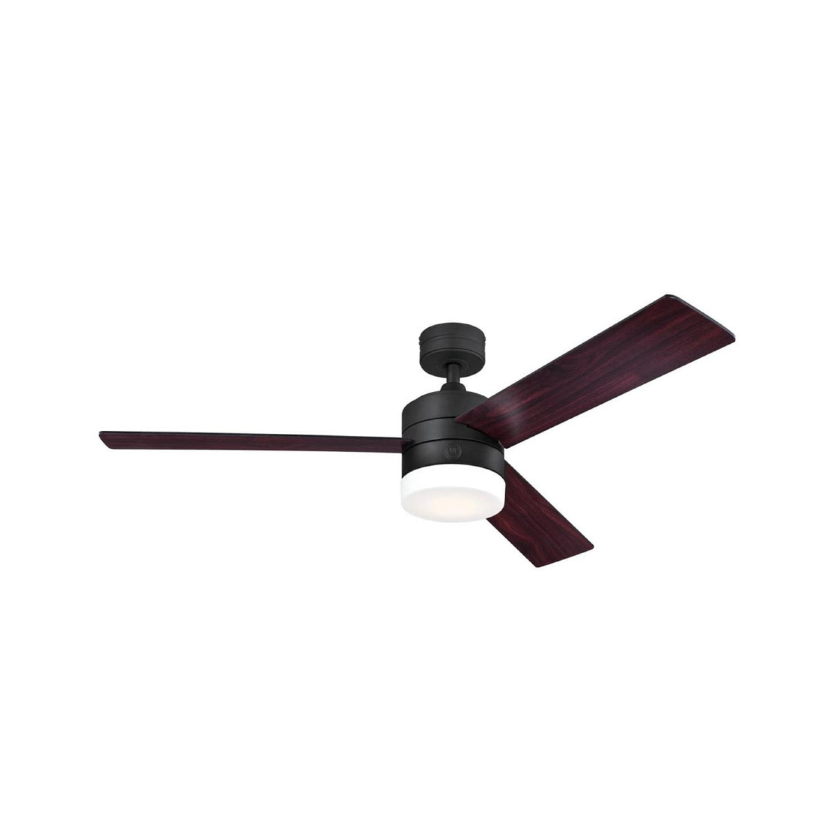 Alta Vista LED ceiling fan, black, 52, with remote control
