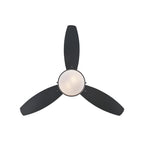 Alloy ceiling fan with light