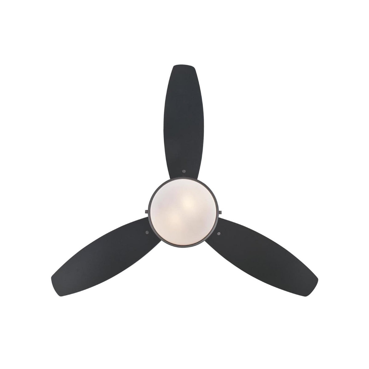 Alloy ceiling fan with light