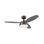 Alloy 41 1/2" Black Graphite Ceiling Fan with Light
