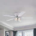 Contempra 52" White Wood LED Ceiling Fan