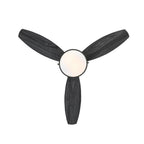 Alloy ceiling fan with light, grey/black, 42 in, E26 LED
