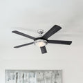Comet 52" Anthracite Wood Ceiling Fan with Light