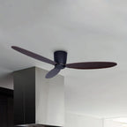 Radar ceiling fan, bronze/koa, Ø 51.96 in, quiet DC motor
