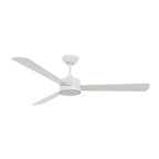 Climate III ceiling fan, white, Ø 51.96 in, quiet DC motor