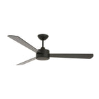Climate III ceiling fan, black, Ø 51.96 in, quiet DC motor