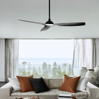 Moto ceiling fan, black, Ø 51.96, metal/ABS, DC, quiet