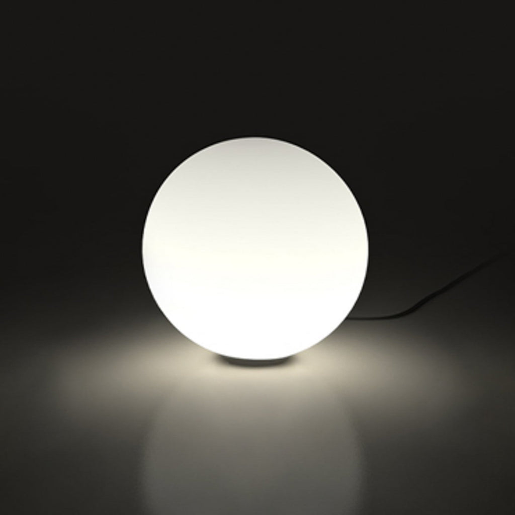 Artemide Dioscuri table lamp, white, 5 1/2 in, glass, E12