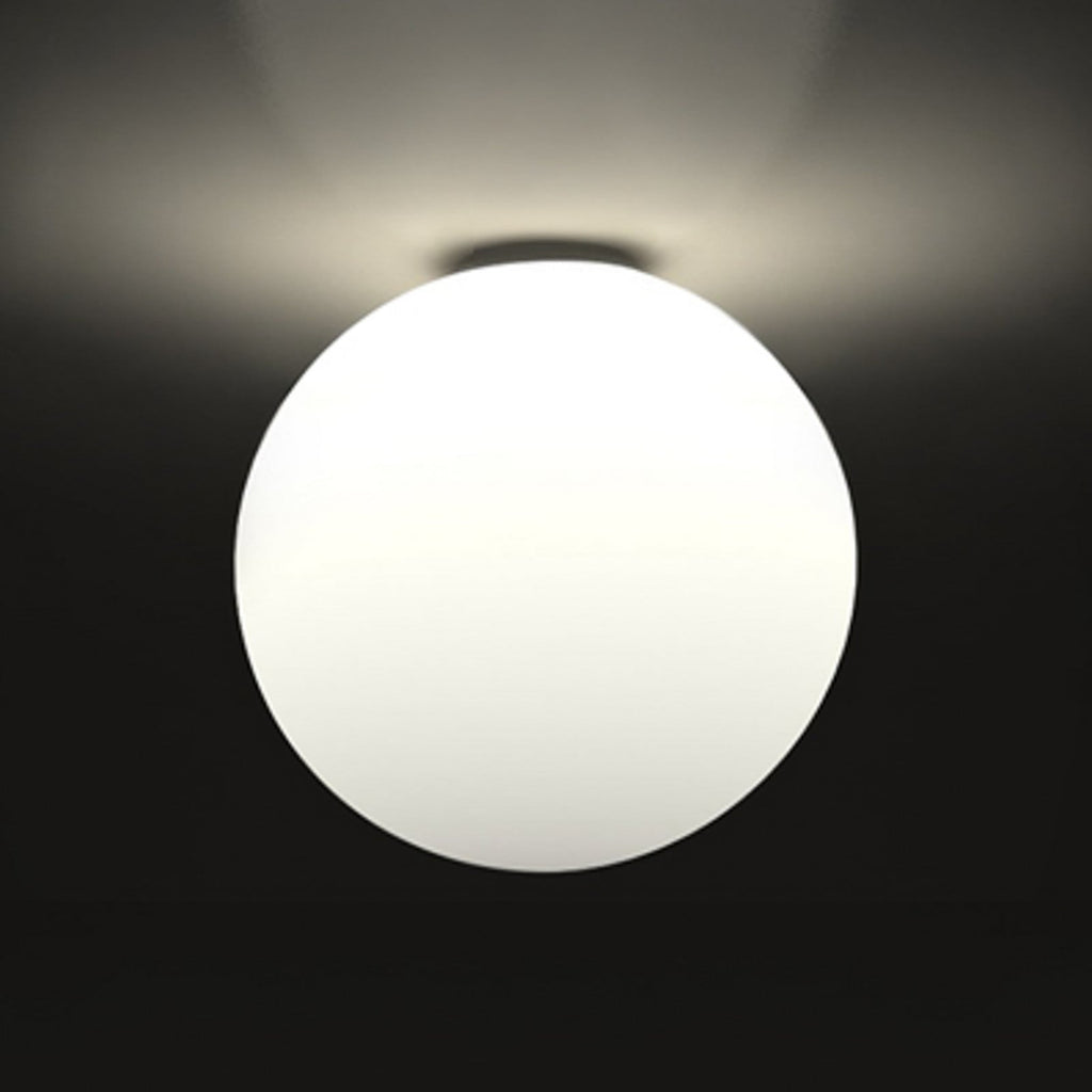 Artemide Dioscuri ceiling light, white, 9 13/16 in, glass, E26