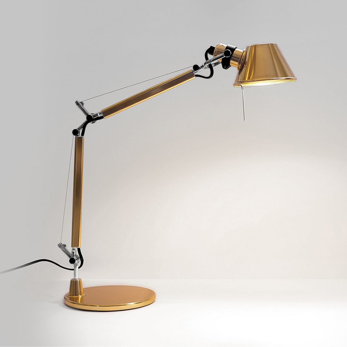 Artemide Tolomeo Micro table lamp, gold-coloured, 28 3/4 in E12