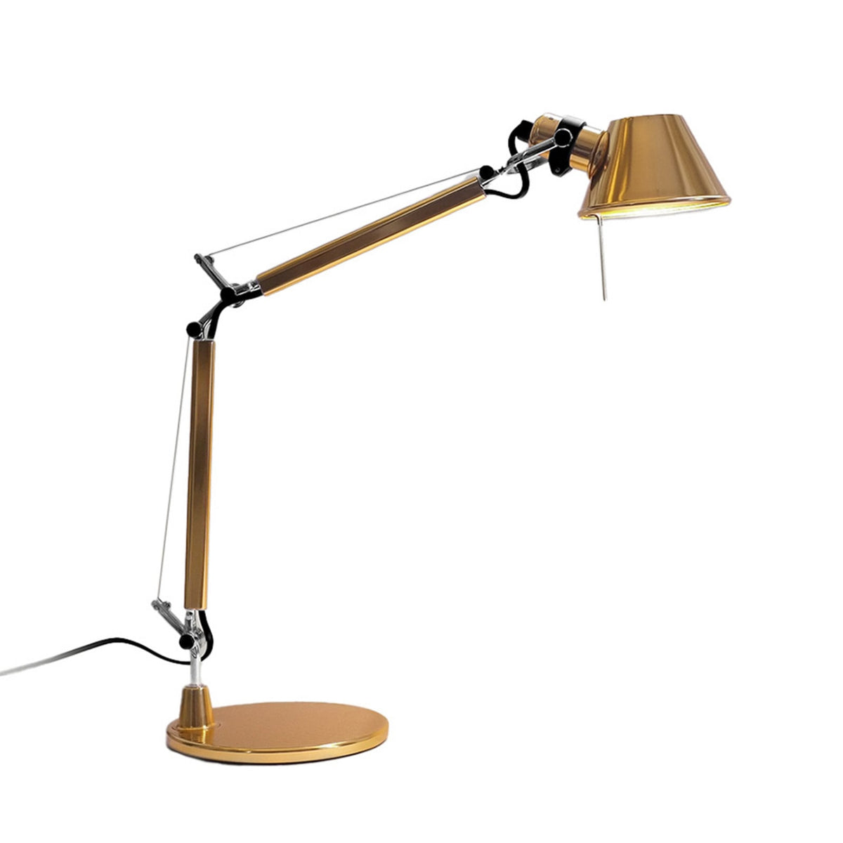 Artemide Tolomeo Micro table lamp, gold-coloured, 28 3/4 in E12