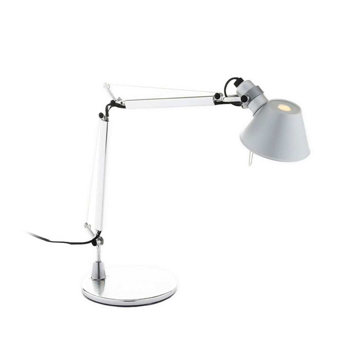 Artemide Tolomeo Micro table lamp, aluminium, 28 3/4 in, E12