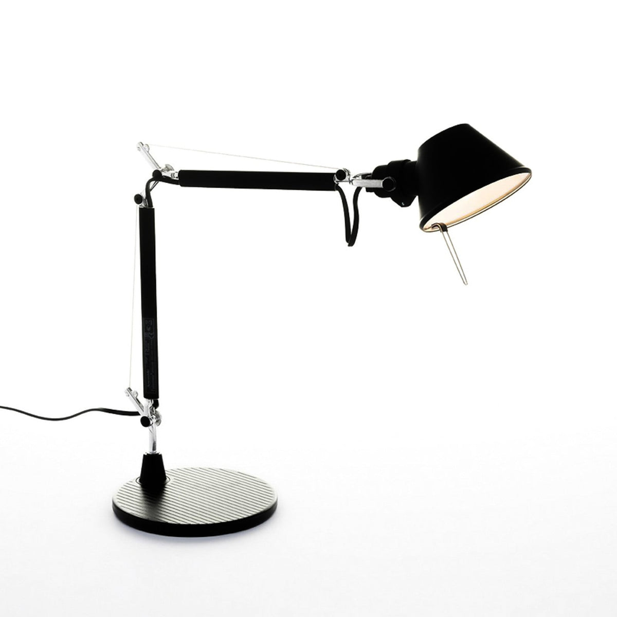 Artemide Tolomeo Micro table lamp, black, 28 3/4 in, E12