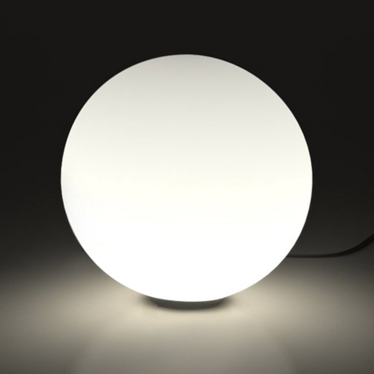 Artemide Dioscuri table lamp, white, 16 1/2 in, glass, E26 dimmable