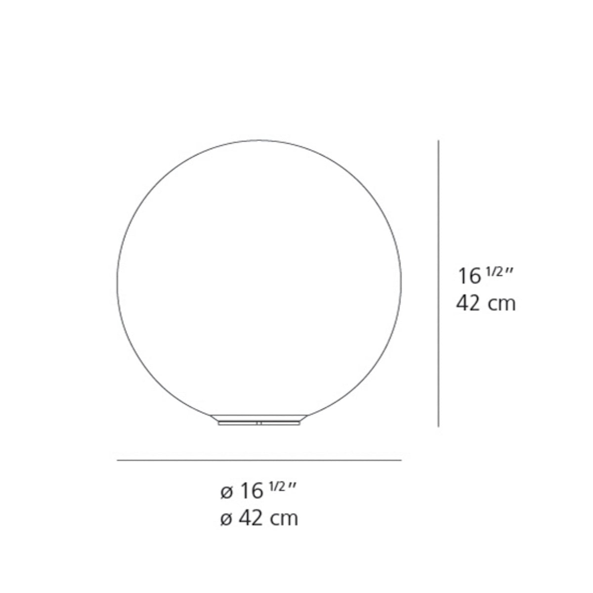 Artemide Dioscuri table lamp, white, 16 1/2 in, glass, E26 dimmable