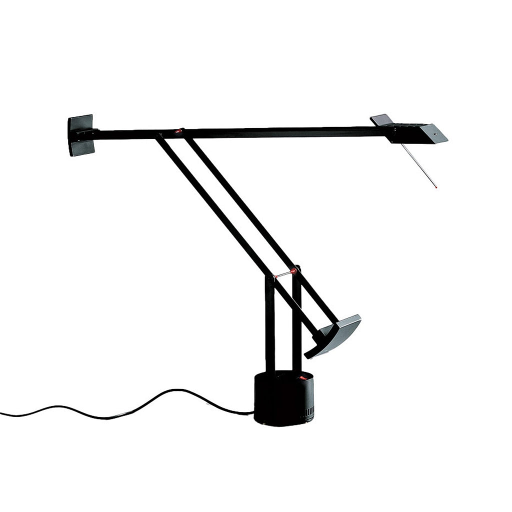 Artemide Tizio LED table lamp, black, 46 7/8 in, with dimmer