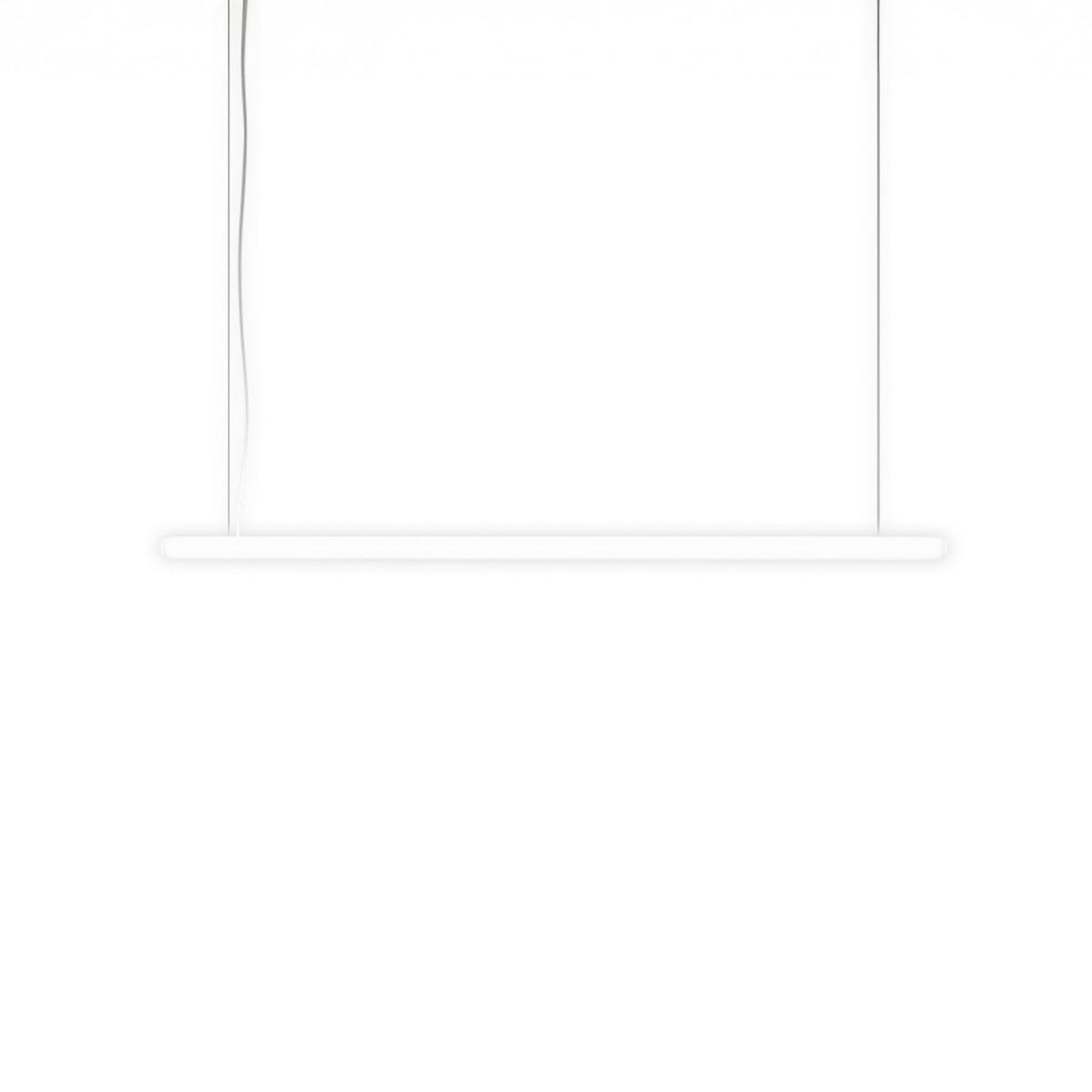 Artemide Alphabet Of Light 47 1/4 in white dimmable LED hanging light