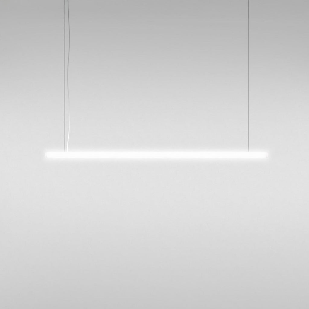 Artemide Alphabet Of Light 70 7/8 in white LED hanging light, dimmable