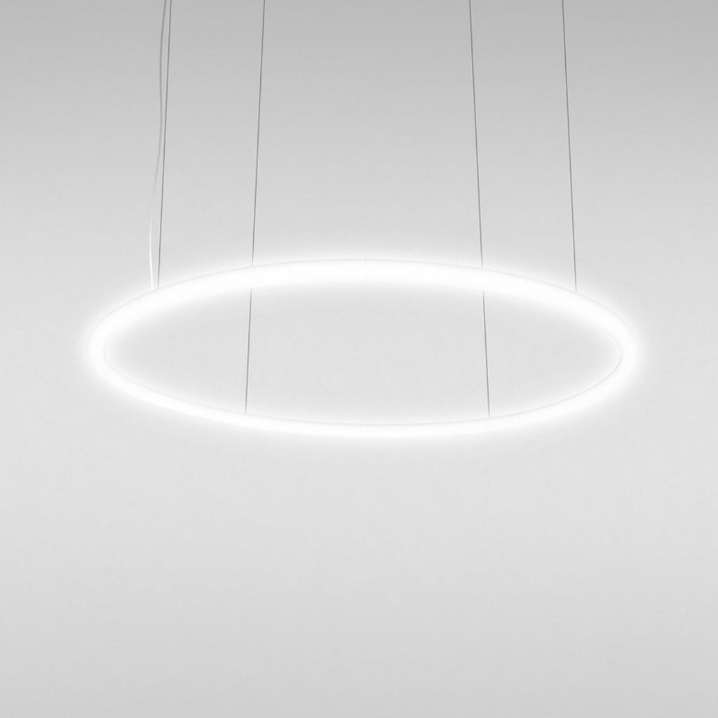 Artemide ‘Alphabet Of Light’ LED hanging light, Ø 61 in, white, dimmable
