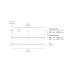 Artemide Alphabet Of Light 94 1/2 LED hanging light in white, dimmable