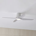 Aria Hugger 52" White Ceiling Fan with Light