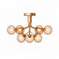 Nuura Apiales 9 ceiling light, brushed brass/gold, Ø 23.4 in