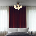 Nuura Apiales 9 ceiling light, brushed brass/opal, Ø 23.4 in