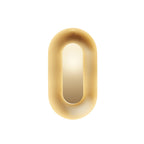 Nuura Sasi LED wall light, brass, 11.4 in, dimmable