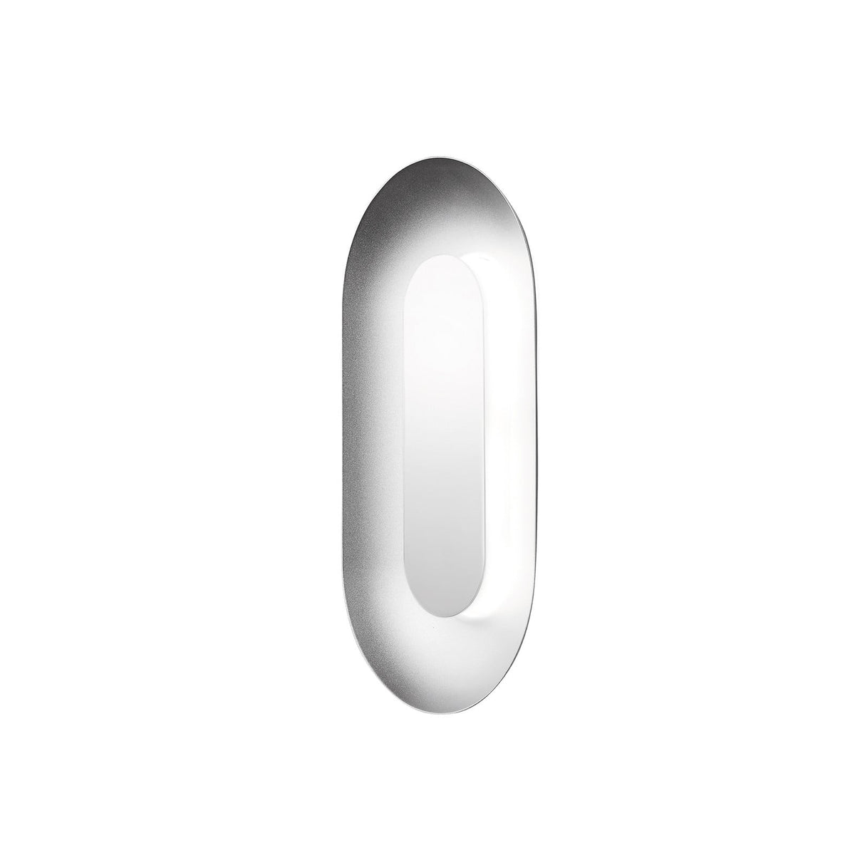 Nuura Sasi LED wall light, silver, 11.4 in, dimmable