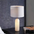 FIRMA 16 3/4" White Marble Table Lamp