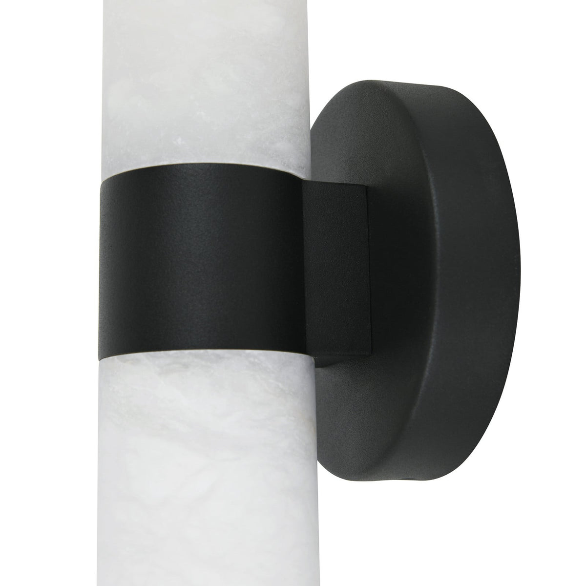 Luella wall light, black and white, height 11.2 in, marble, G9