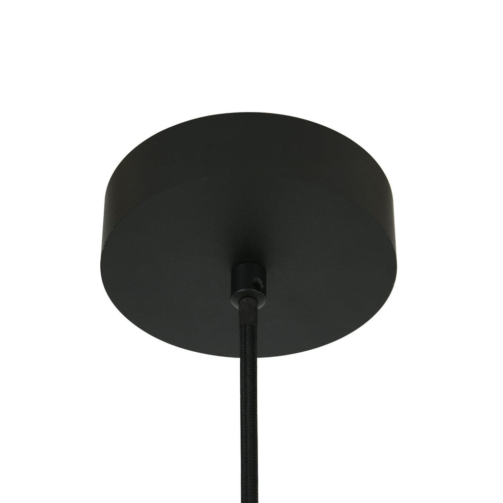 Lucente pendant light, white/black, Ø 6.3 in, marble, G9