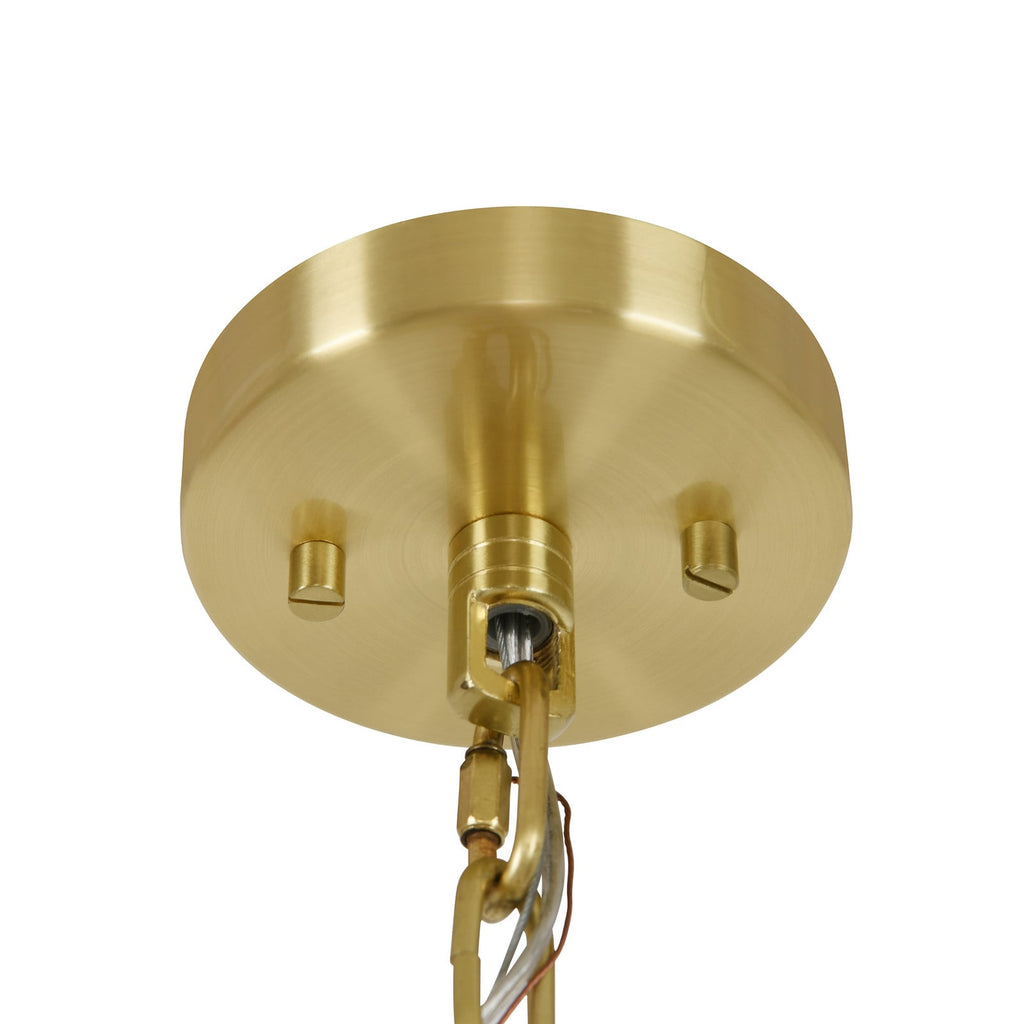Elora pendant light, brass/white, Jade, Ø 23.2 in, E12