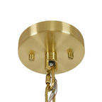 Elora pendant light, brass/white, Jade, Ø 23.2 in, E12