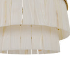 Elora pendant light, brass/white, Jade, Ø 23.2 in, E12