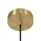 Lucente pendant light, white/brass, Ø 6.3 in, marble, G9