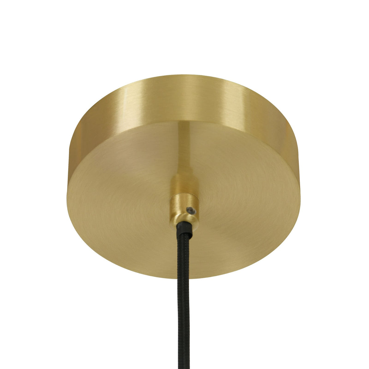Lucente pendant light, white/brass, Ø 6.3 in, marble, G9