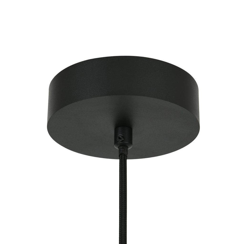 Lucente pendant light, white/black, Ø 3.9 in, marble, G9