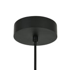 Lucente pendant light, white/black, Ø 3.9 in, marble, G9