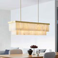 Elora 45 3/4" White Brass Pendant Light