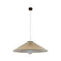 Amore pendant light, beige, Ø 25.6 in, fabric, E26